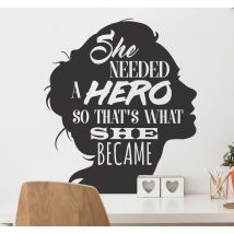 Sticker texte hero