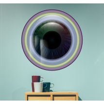 Sticker oeil lentille