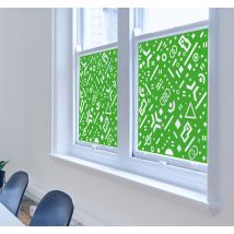 Sticker fenêtre motifs géométriques