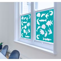 Sticker pour fenêtres poissons