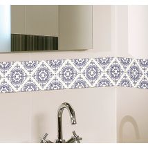 Frise murale adhésive style carrelage vintage