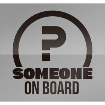 Sticker Texte Personnalisé Someone on Board