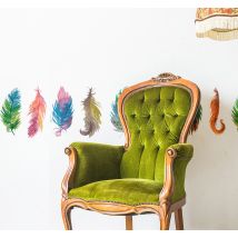 Sticker frise plumes oiseaux