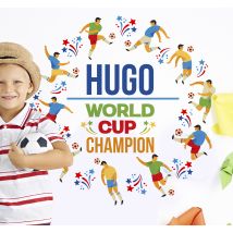 Sticker Coupe du Monde de Football personnalisable