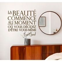 Autocollant mural Coco Chanel beauté
