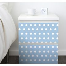 Sticker meuble Ikea motif à pois