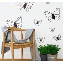 Sticker Maison Feuille de Papillons Origami