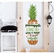 Sticker Maison Texte Ananas