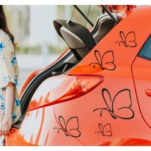 Sticker voiture tuning papillons simples