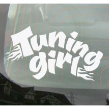 Adhésif voiture Tuning Girl flammes
