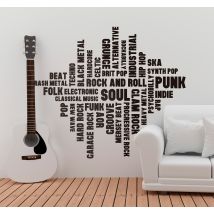 Sticker Maison Styles de Musique