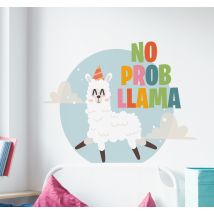 Sticker Mural Dessin Lama