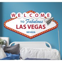 Sticker Mural Bienvenue Las Vegas