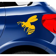 Sticker voiture dessin guêpe