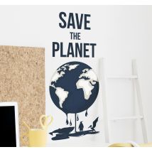 Sticker Maison Save the Planet