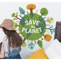 Sticker Maison Sauvons la Planète