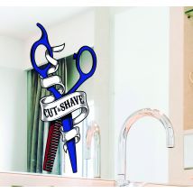Sticker Entreprise Dessin Ciseaux