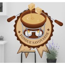 Sticker Maison La Fondue Savoyarde