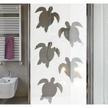 Sticker Paroi de Douche tortues marines