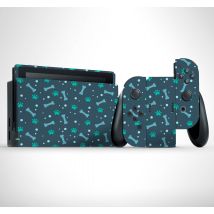 Sticker pour nintendo Switch Os et pattes de chien