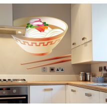 Sticker cuisine bol nourriture chinoise