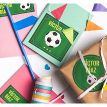 Sticker Sport Set anniversaire foot personnalisable