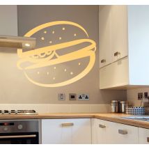 Sticker cuisine burger