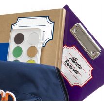 Étiquettes autocollantes fournitures scolaires