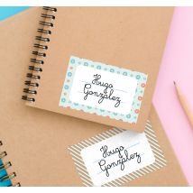 Autocollant Personnalisé étiquettes personalisés pour cahier