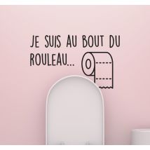Sticker WC papier toilette