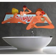 Sticker femmes jacuzzi