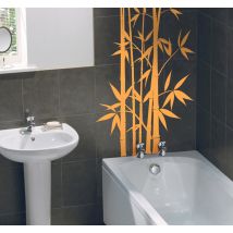 Sticker salle de bain bambou