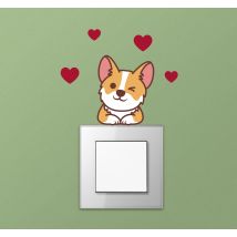 Décoration murale corgi