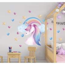 Décoration murale licorne style nordi