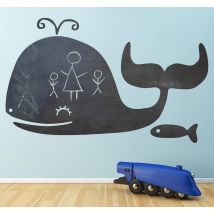 Sticker ardoise baleine