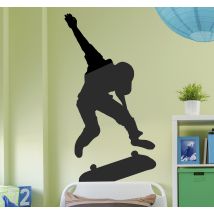 Sticker Silhouette d'un skateur
