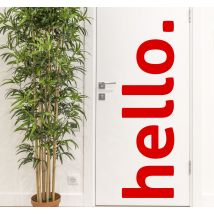 Sticker de porte Hello