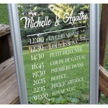 Sticker de mariage texte personnalisable