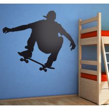 Sticker skateur acrobatie
