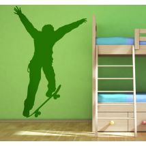 Sticker sport skateur
