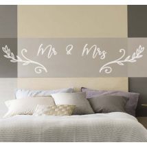 Sticker pour Tete de Lit Monsieur et madame