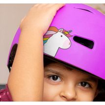 Sticker vélo petite licorne pour casque