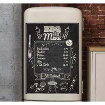 Sticker frigo barbecue menu