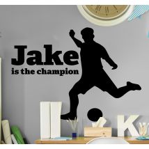 Sticker Silhouette de footballeur personnalisable