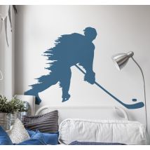 Sticker Mural Chambre Ado Tir au hockey sur glace