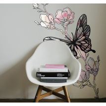 Sticker Mural Papillon Art de papillon