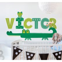 Sticker Animal Sauvage Crocodile personnalisé