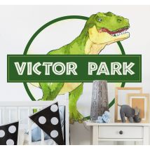 stickers muraux dinosaure Signe de dinosaure personnalisé