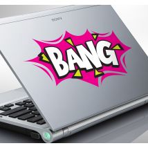 Sticker pc portable bang