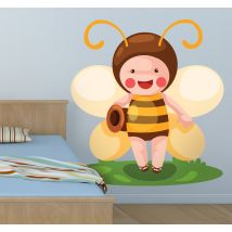 Sticker enfant déguisement d'abeille